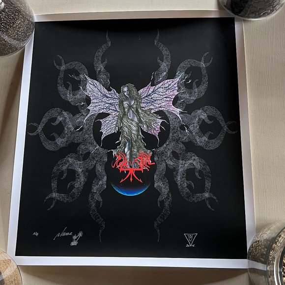 MINT/NM "Transcendent" A/P Edition Art Print Macrae 2015, Signed & Doodled 17x19 - Picture 8 of 8